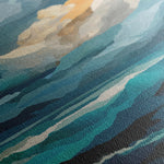 Abstract 1071 Canvas Art 16" x 16" / 40 x 40 cm / Black
