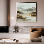Abstract 1072 Canvas Art 60 x 60 cm / Black