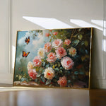 Floral 1072 Canvas Art 18" x 24" / 45 x 60 cm / Black