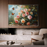 Floral 1072 Canvas Art 18" x 24" / 45 x 60 cm / Black