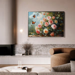 Floral 1072 Canvas Art 18" x 24" / 45 x 60 cm / Black