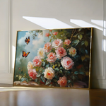 Floral 1072 Canvas Art 60 x 40 cm / Black