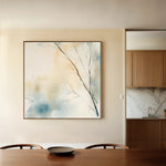 Abstract 1073 Canvas Art 16" x 16" / 40 x 40 cm / Black