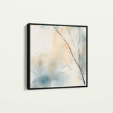 Abstract 1073 Canvas Art 16" x 16" / 40 x 40 cm / Black