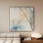 Abstract 1073 Canvas Art 60 x 60 cm / Black