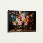 Floral 1073 Canvas Art 60 x 40 cm / Black