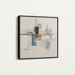 Abstract 1076 Canvas Art 60 x 60 cm / Black