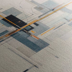 Abstract 1076 Canvas Art 60 x 60 cm / Black