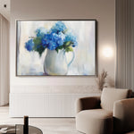 Floral 1078 Canvas Art 18" x 24" / 45 x 60 cm / Black