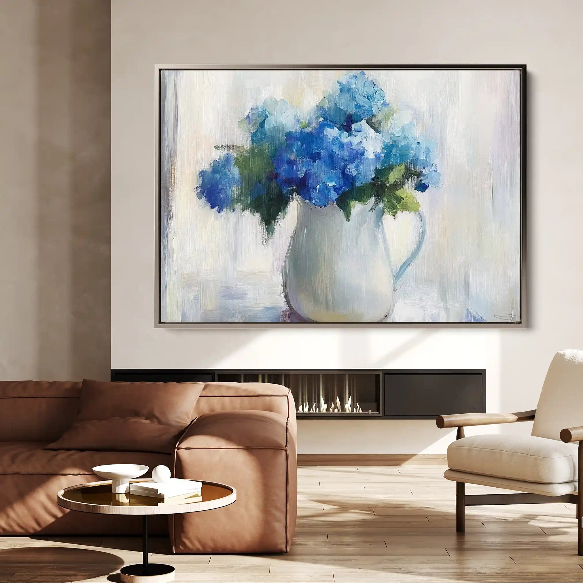 Floral 1078 Canvas Art 60 x 40 cm / Black