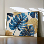 Floral 1079 Canvas Art 60 x 40 cm / Black