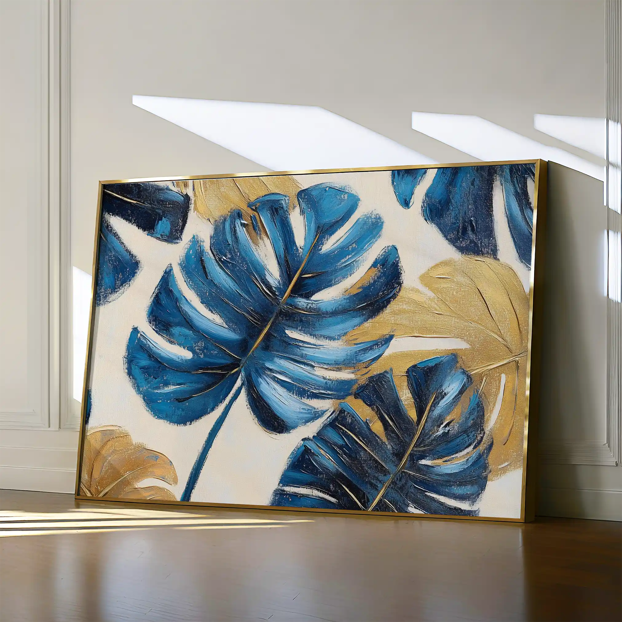 Floral 1079 Canvas Art 60 x 40 cm / Black