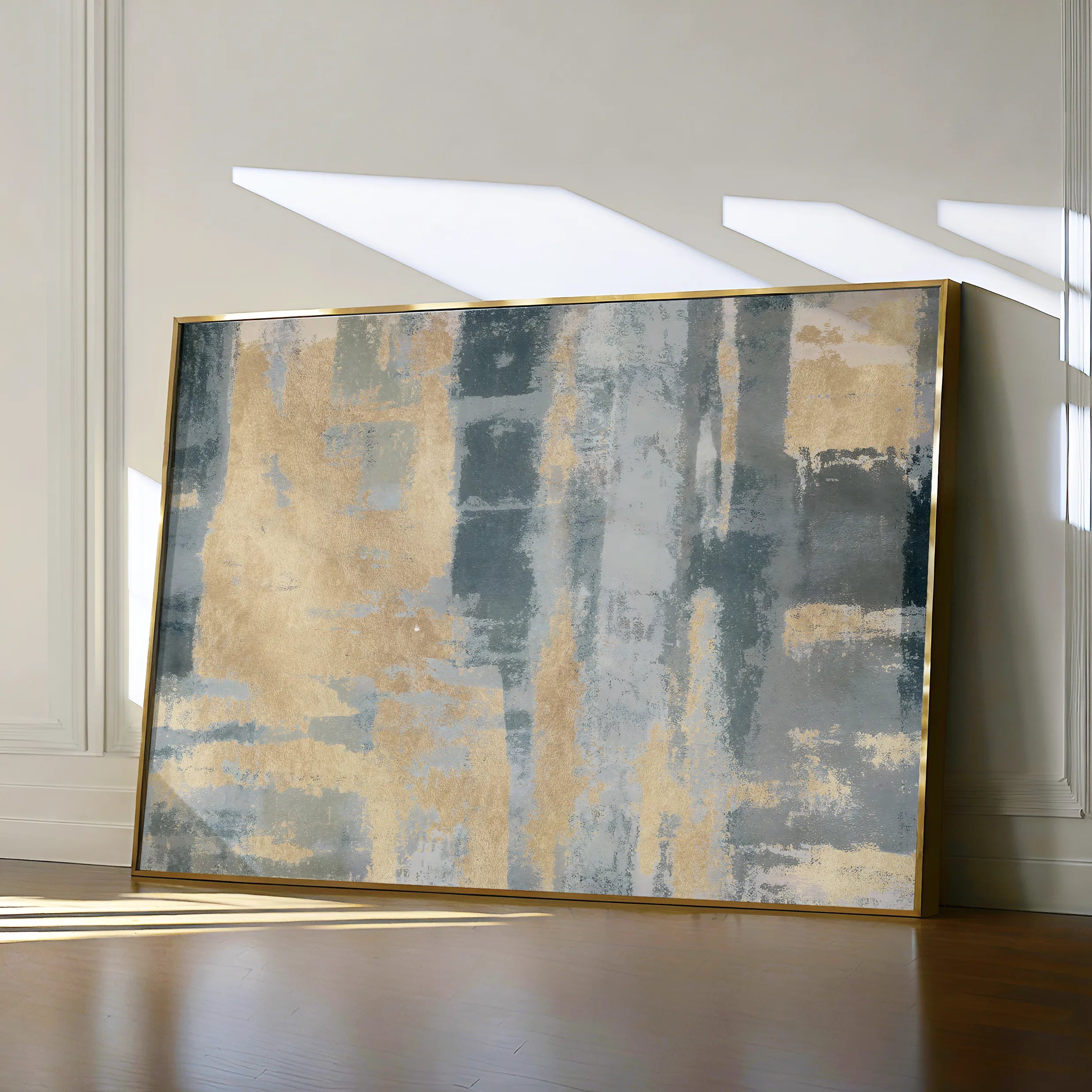 Abstract 108 Canvas Art 18" x 24" / 45 x 60 cm / Black