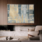 Abstract 108 Canvas Art 18" x 24" / 45 x 60 cm / Black