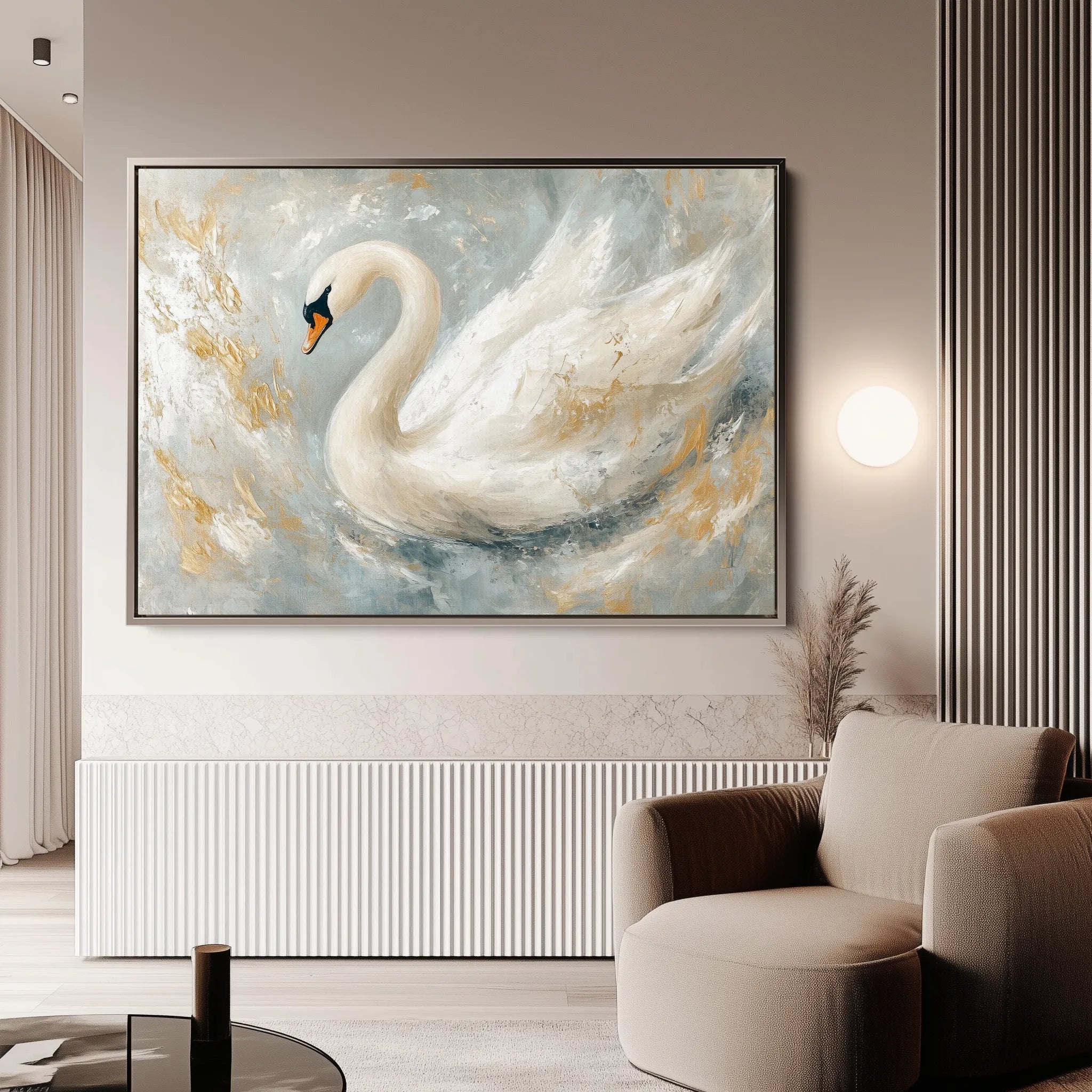 Animals 108 Canvas Art 18" x 24" / 45 x 60 cm / Black