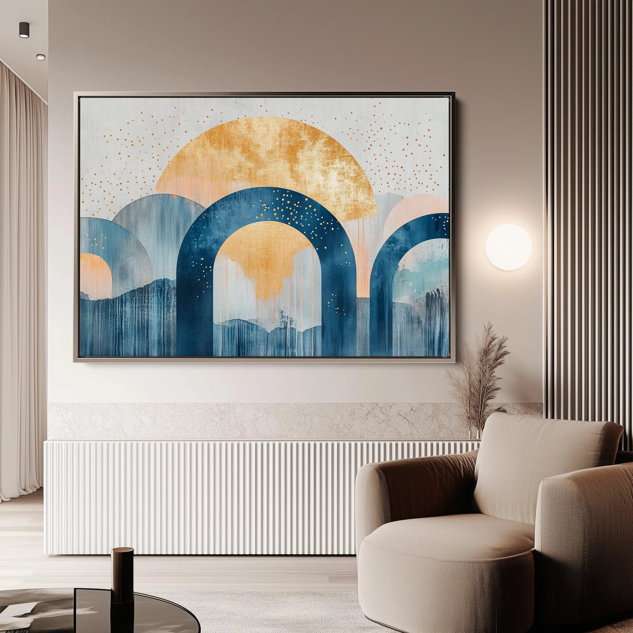 Boho 108 Canvas Art 18" x 24" / 45 x 60 cm / Black