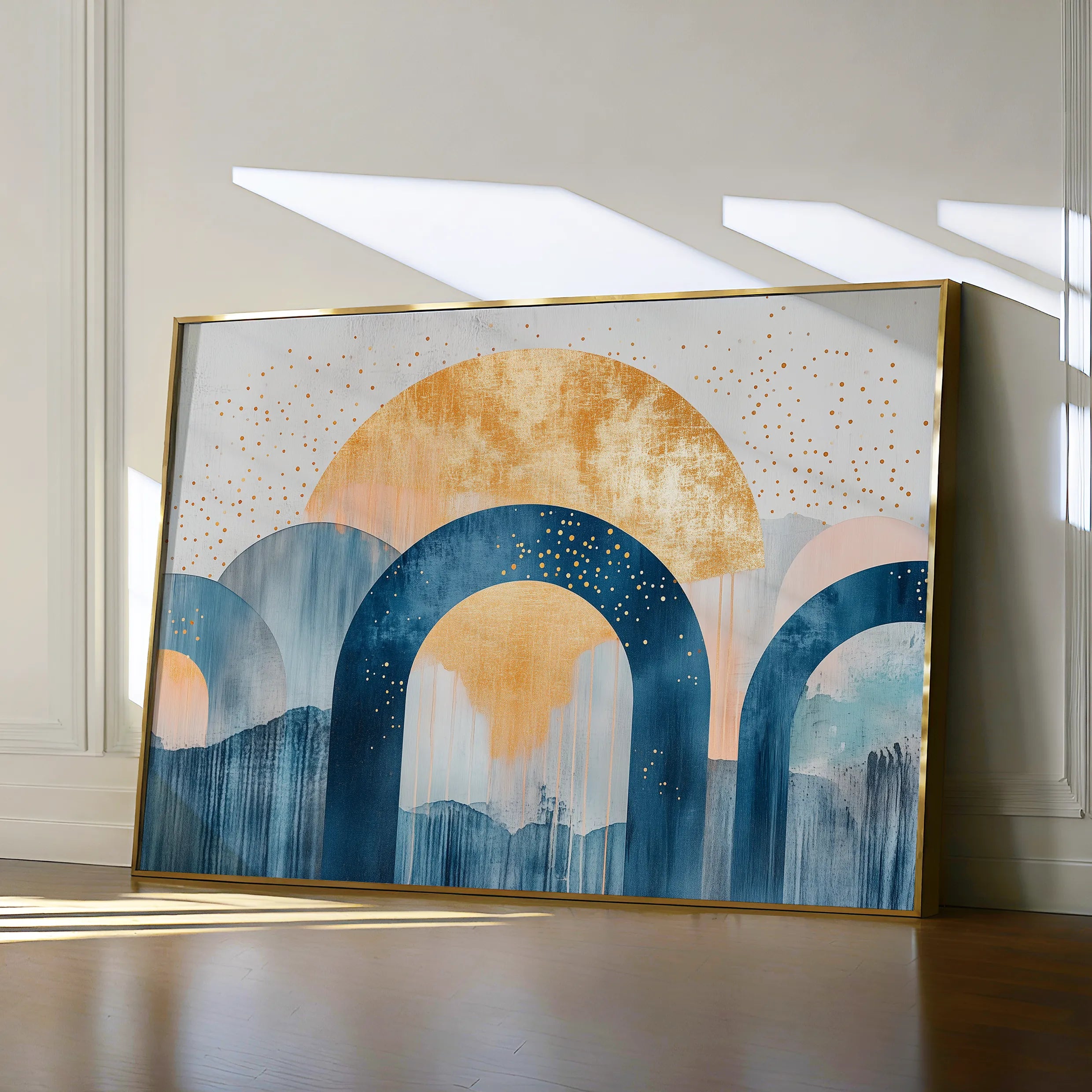 Boho 108 Canvas Art 18" x 24" / 45 x 60 cm / Black