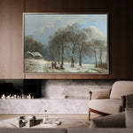 Landscape 108 Canvas Art 18" x 24" / 45 x 60 cm / Black
