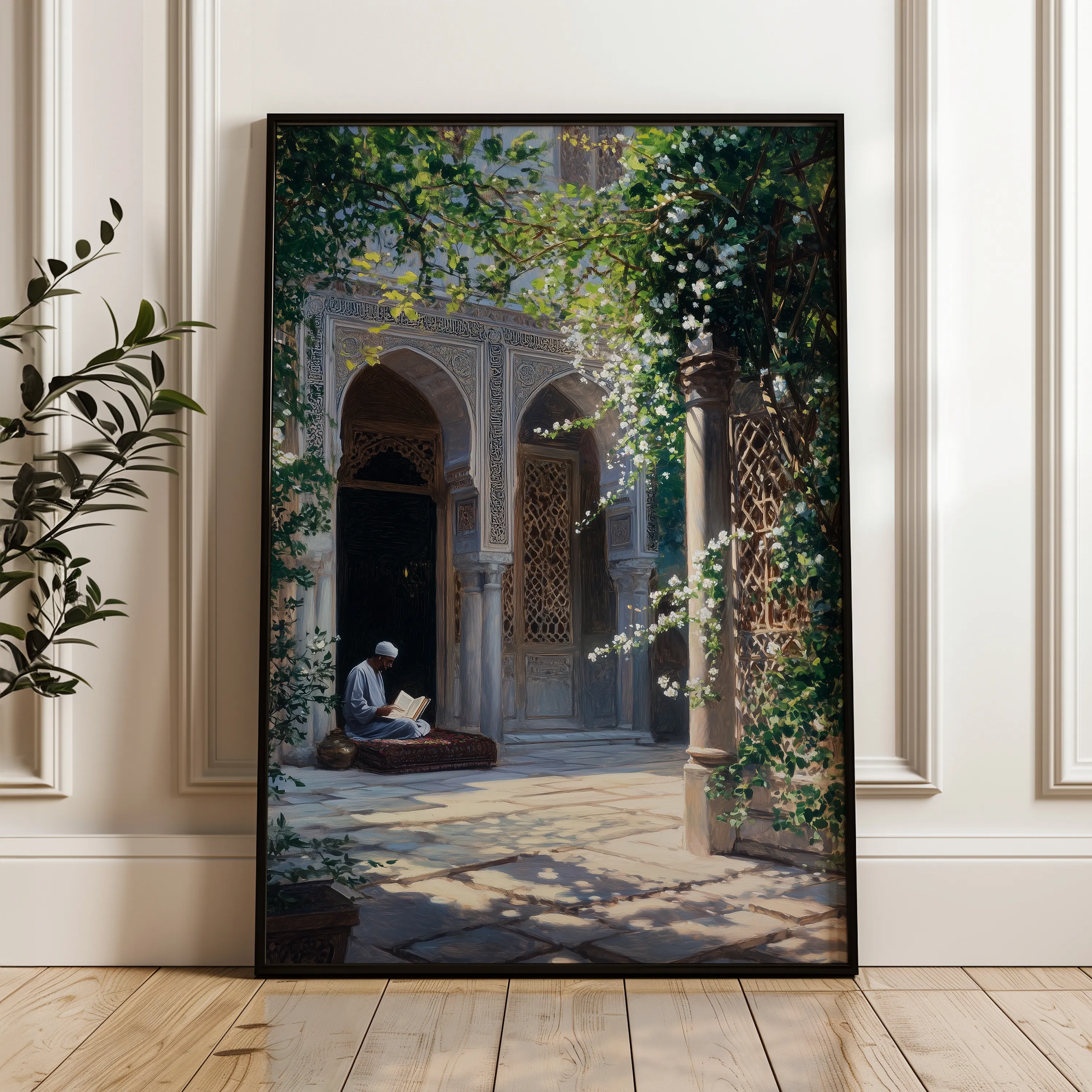 Orientalist 108 Canvas Art 18" x 24" / 45 x 60 cm / Black