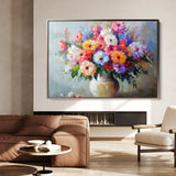 Floral 1080 Canvas Art 18" x 24" / 45 x 60 cm / Black