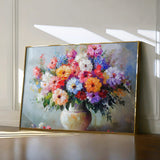 Floral 1080 Canvas Art 18" x 24" / 45 x 60 cm / Black