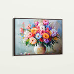 Floral 1080 Canvas Art 18" x 24" / 45 x 60 cm / Black