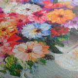 Floral 1080 Canvas Art 18" x 24" / 45 x 60 cm / Black