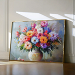 Floral 1080 Canvas Art 60 x 40 cm / Black