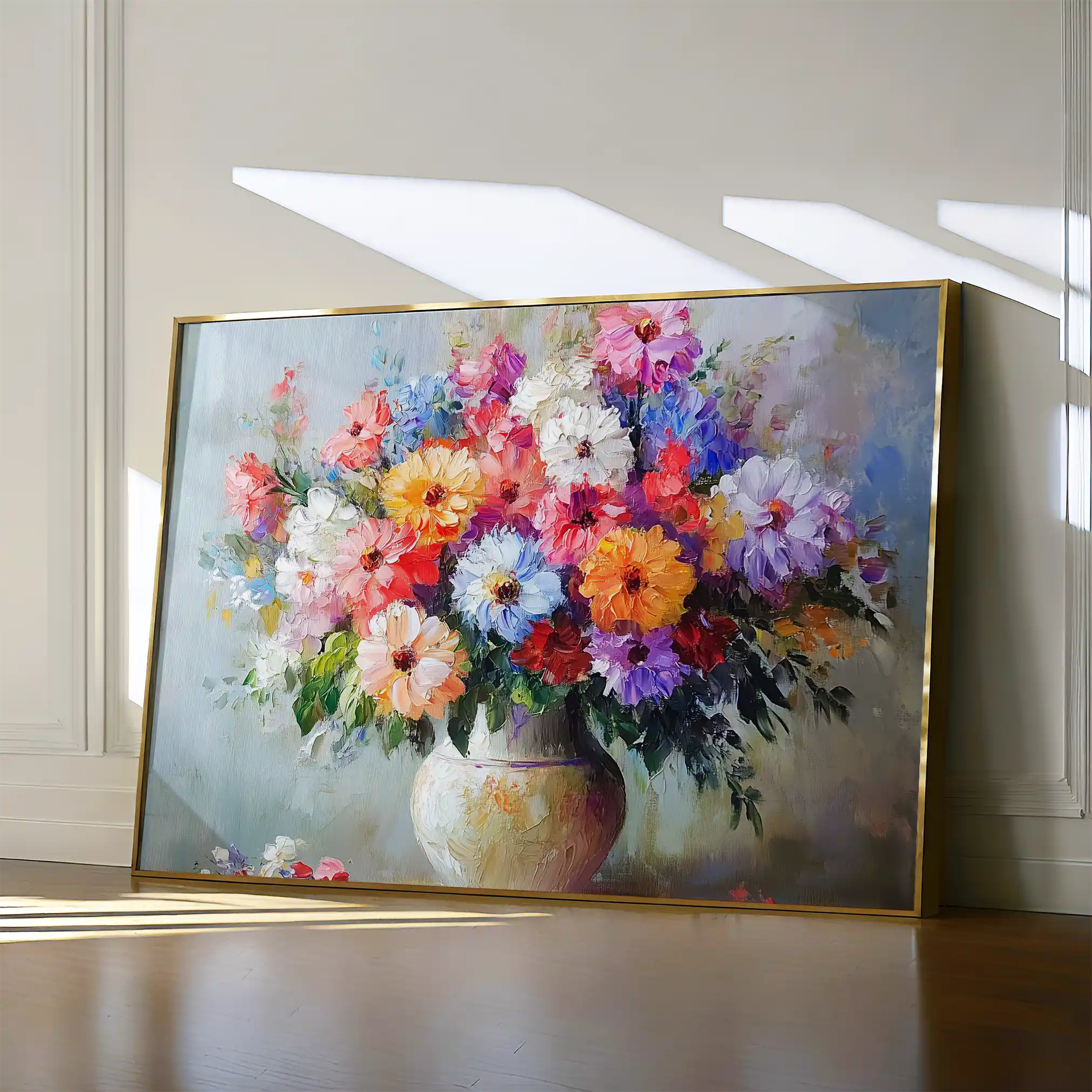 Floral 1080 Canvas Art 60 x 40 cm / Black