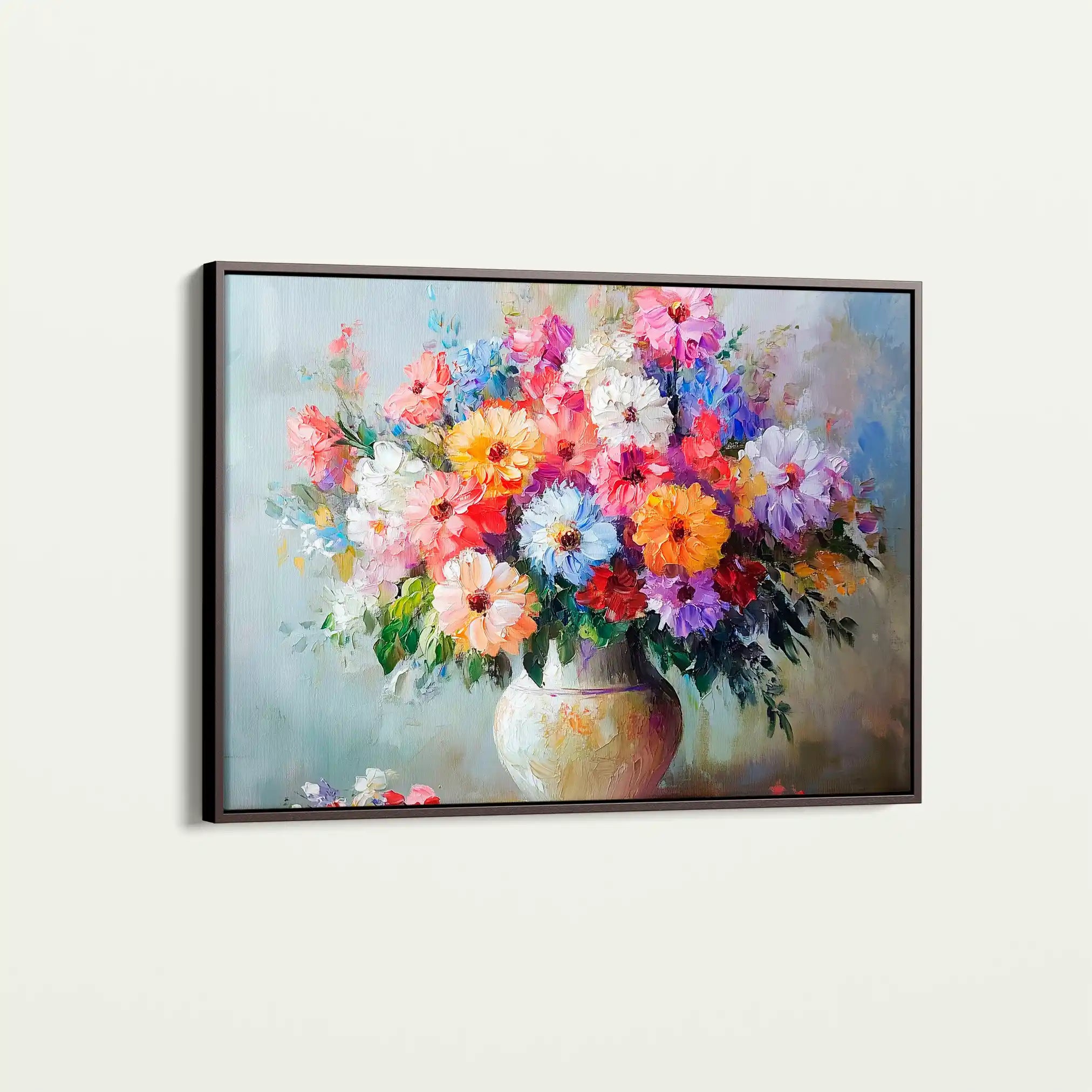 Floral 1080 Canvas Art 60 x 40 cm / Black