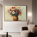 Floral 1081 Canvas Art 18" x 24" / 45 x 60 cm / Black