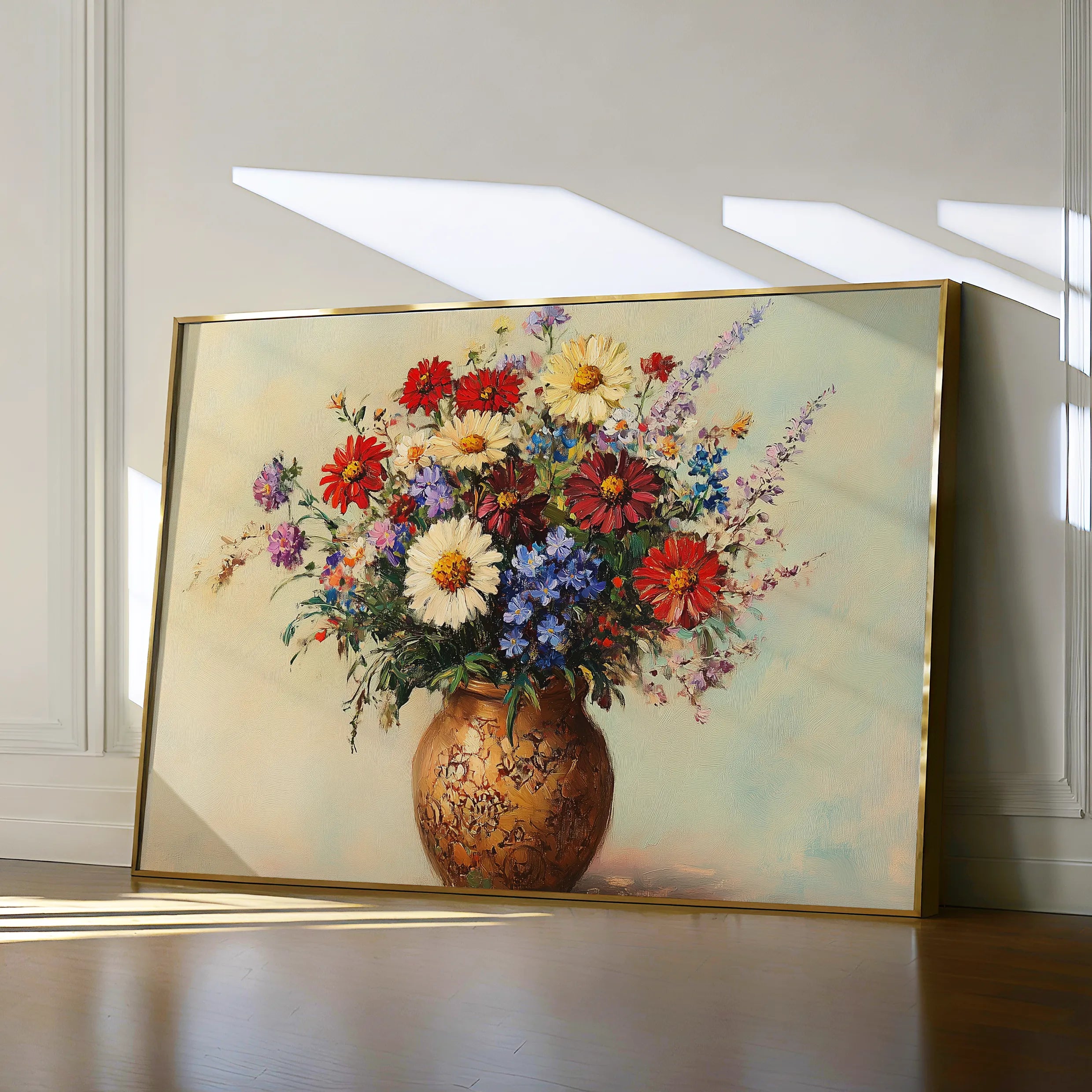Floral 1081 Canvas Art 18" x 24" / 45 x 60 cm / Black