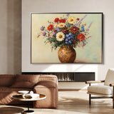 Floral 1081 Canvas Art 18" x 24" / 45 x 60 cm / Black