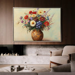 Floral 1081 Canvas Art 60 x 40 cm / Black