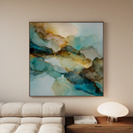 Abstract 1083 Canvas Art 60 x 60 cm / Black