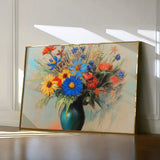 Floral 1083 Canvas Art 18" x 24" / 45 x 60 cm / Black