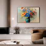 Floral 1083 Canvas Art 18" x 24" / 45 x 60 cm / Black