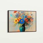 Floral 1083 Canvas Art 18" x 24" / 45 x 60 cm / Black