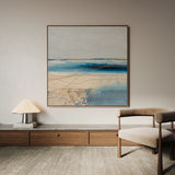 Abstract 1084 Canvas Art 16" x 16" / 40 x 40 cm / Black
