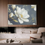 Floral 1084 Canvas Art 60 x 40 cm / Black