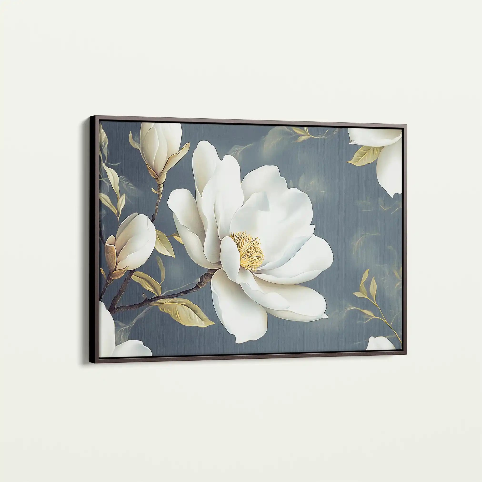 Floral 1084 Canvas Art 60 x 40 cm / Black