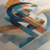 Abstract 1085 Canvas Art 16" x 16" / 40 x 40 cm / Black