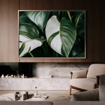 Floral 1085 Canvas Art 18" x 24" / 45 x 60 cm / Black