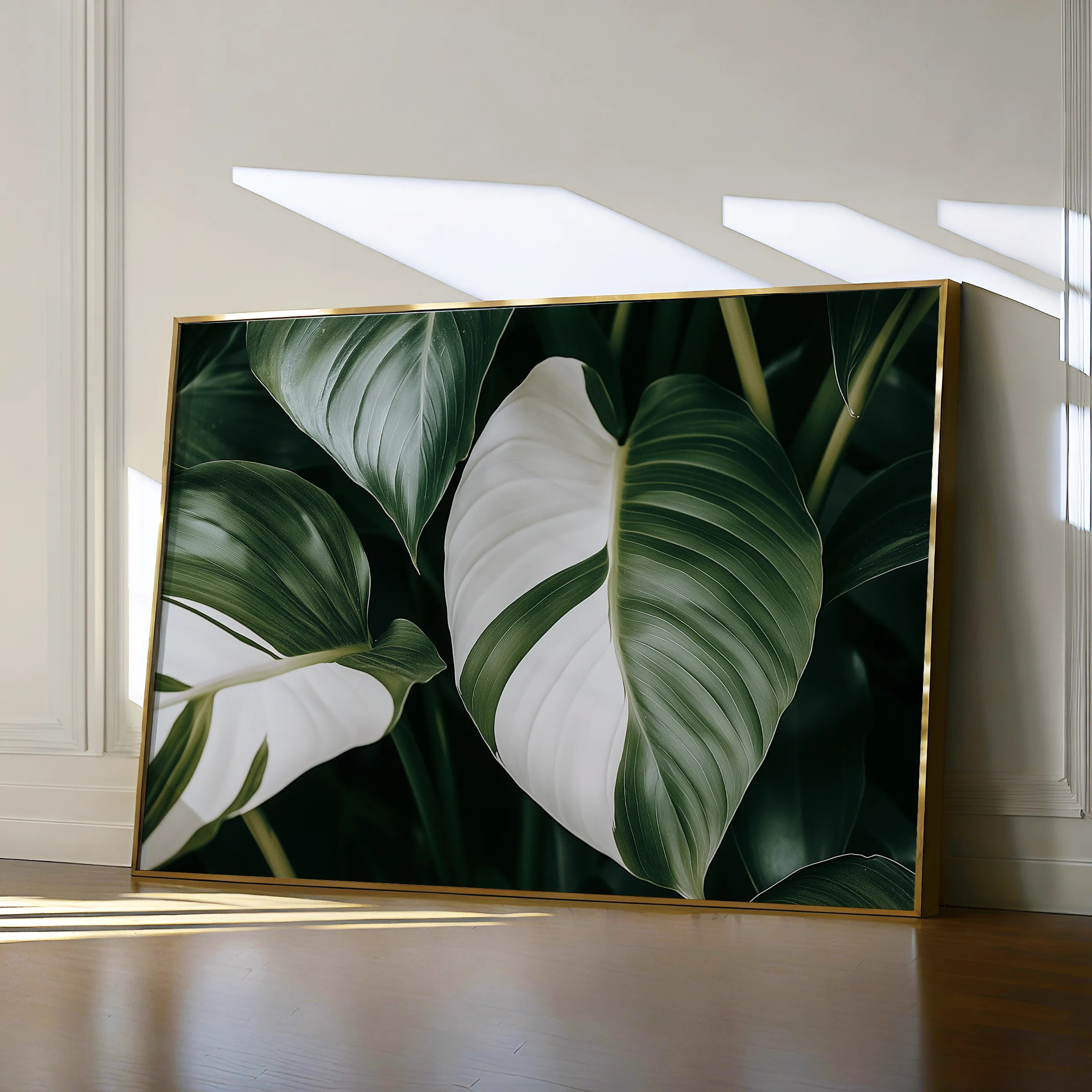 Floral 1085 Canvas Art 18" x 24" / 45 x 60 cm / Black