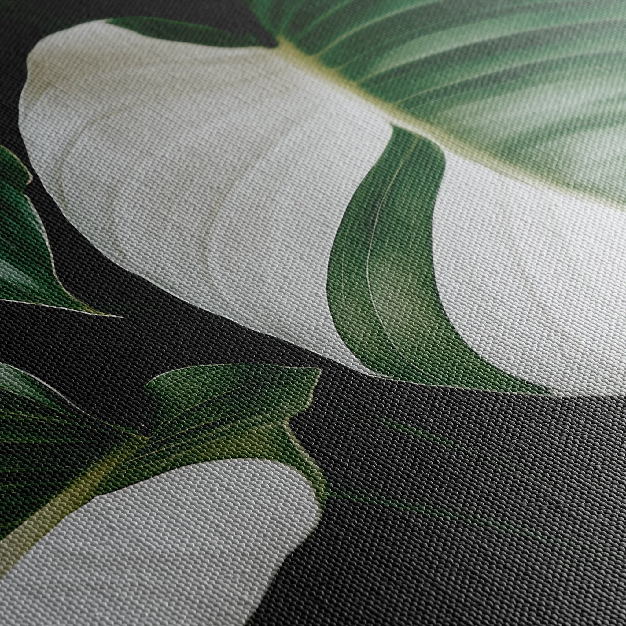 Floral 1085 Canvas Art 18" x 24" / 45 x 60 cm / Black