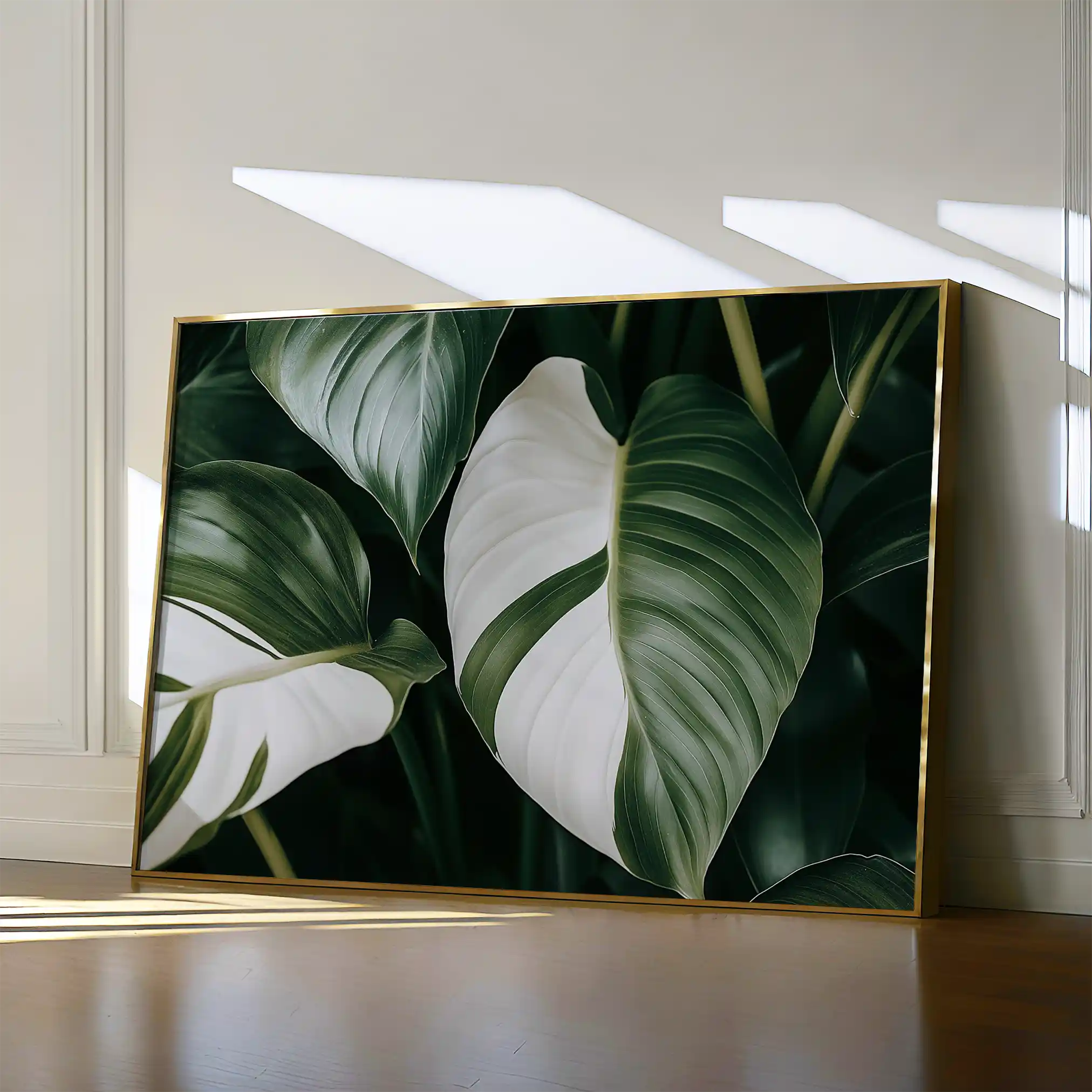 Floral 1085 Canvas Art 60 x 40 cm / Black