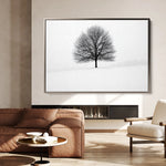 Floral 1086 Canvas Art 18" x 24" / 45 x 60 cm / Black