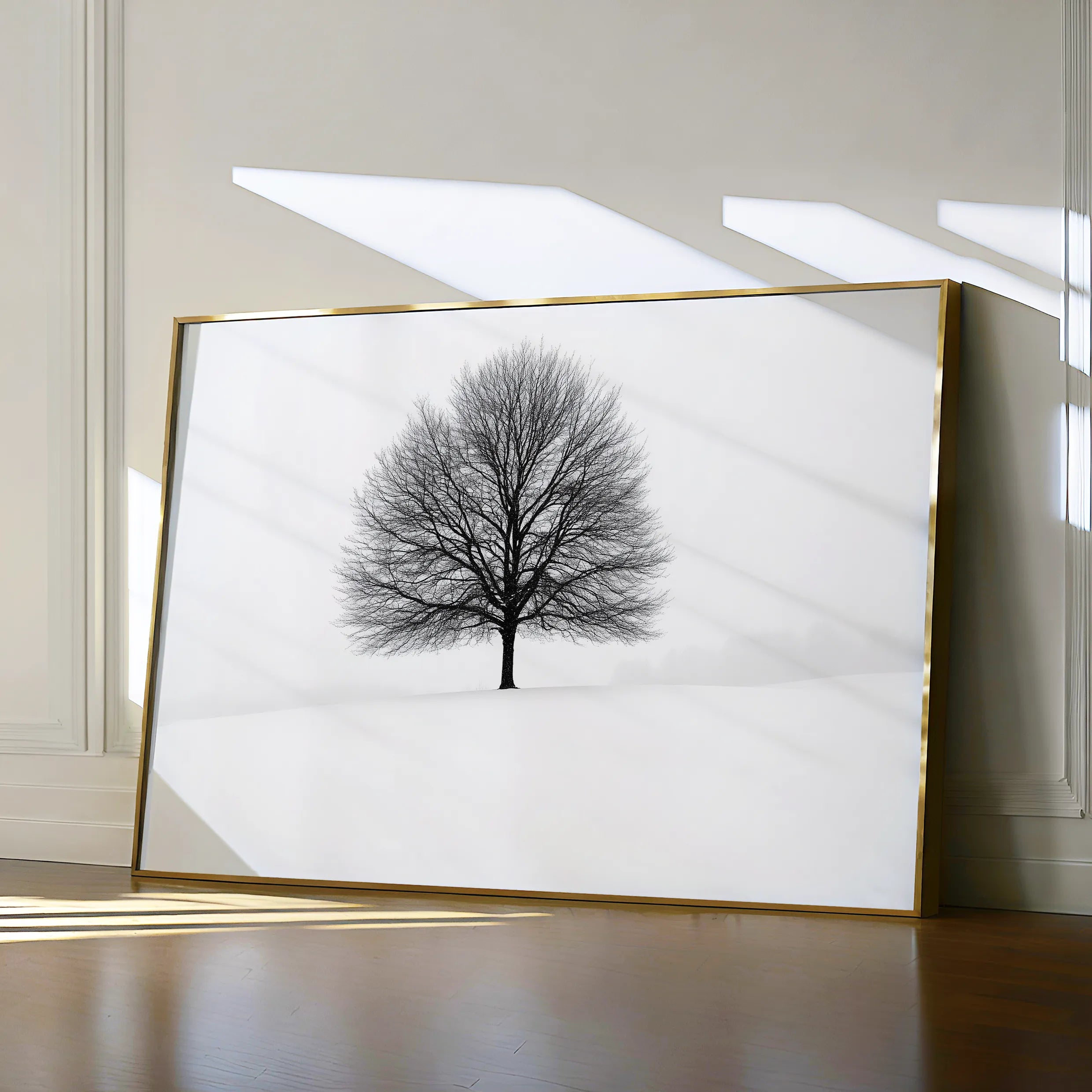 Floral 1086 Canvas Art 18" x 24" / 45 x 60 cm / Black