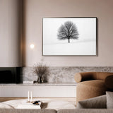 Floral 1086 Canvas Art 18" x 24" / 45 x 60 cm / Black