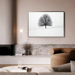 Floral 1086 Canvas Art 60 x 40 cm / Black